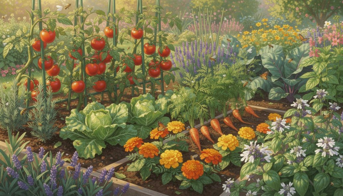 découvrez comment intégrer facilement des fleurs aromatiques dans votre potager pour embellir votre jardin, attirer les pollinisateurs et améliorer la santé de vos légumes.