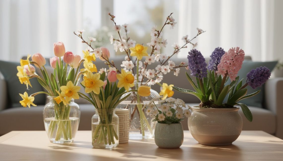 découvrez comment les fleurs de printemps peuvent apporter une touche de fraîcheur et de couleur à votre intérieur pour une ambiance naturelle et accueillante.