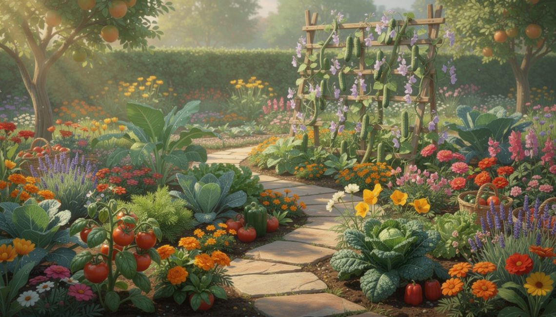 découvrez comment créer un potager à partir de fleurs en maîtrisant l'art de les associer pour un jardin à la fois esthétique et productif.